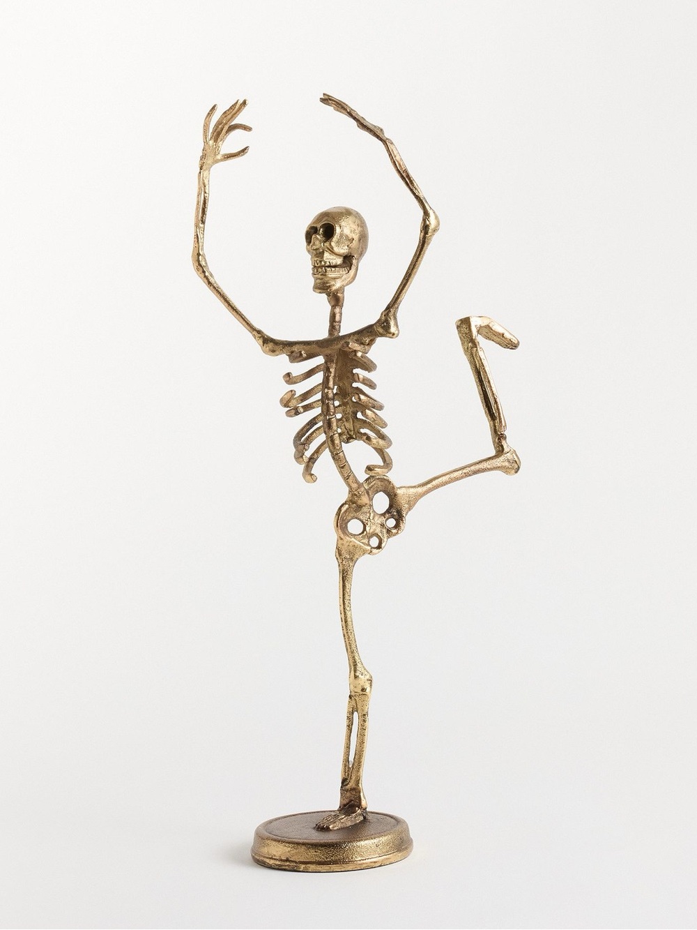 Pottery Barn Brass Twirling Skeleton Ballerina Sculpture - SOLD OUT Everywhere